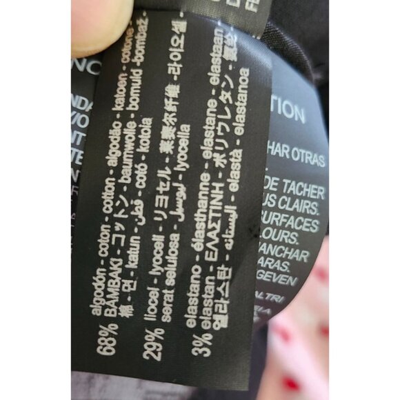 Zara LYOCELL-COTTON BALLOON FIT TROUSERS Black Size 29 - Picture 12 of 13